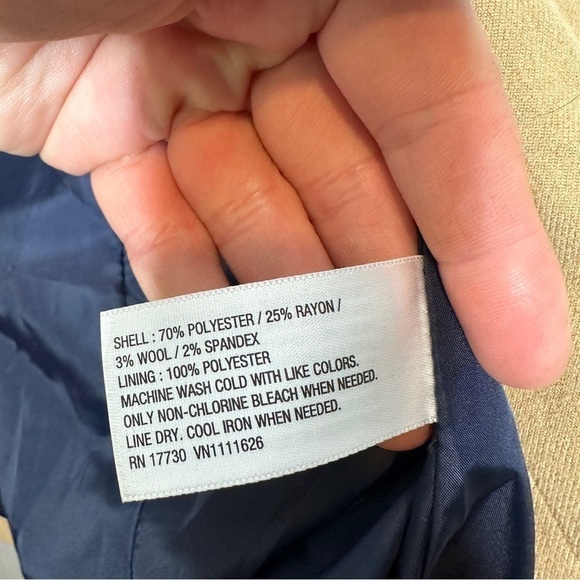 Merona tan lined blazer - Picture 5 of 7